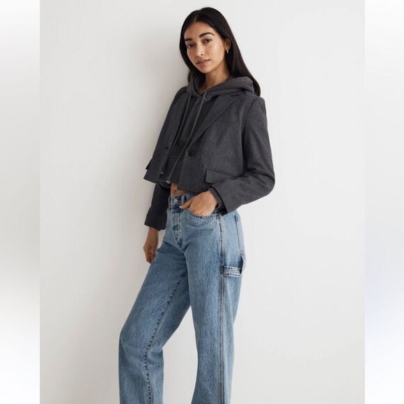 Madewell Blazer L Winter Wardrobe Cold Weather Layer - Picture 3 of 12